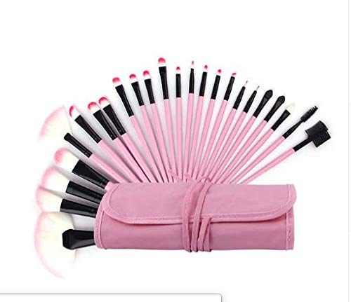 MONZÓ, Set Profesional de Brochas para Maquillaje 32 Piezas (Rosa)
