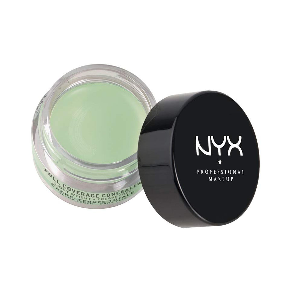 Corrector de maquillaje, Concealer Jar, Nyx Professional Makeup ,Tono Green, 7.1g