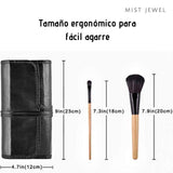 Kit Set de brochas de maquillaje profesional de 32 piezas | Base Makeup Professional, pinceles de madera, suaves brocha belleza mujer con estuche