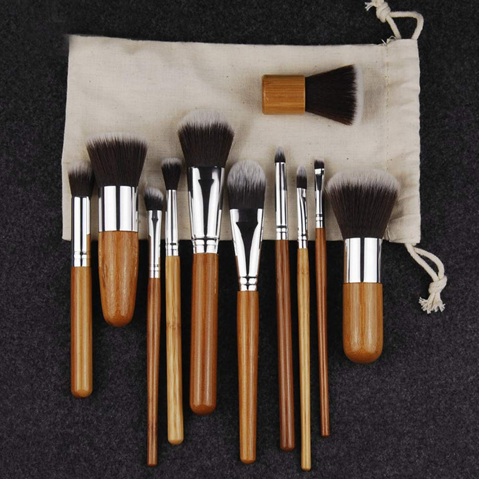 okasis Pinceles de maquillaje, Kit de brochas de maquillaje profesional de 12 piezas set,Base Maquillaje Professional,Suaves Brochas de maquillaje con bolsa de almacenamiento (12 Piezas)
