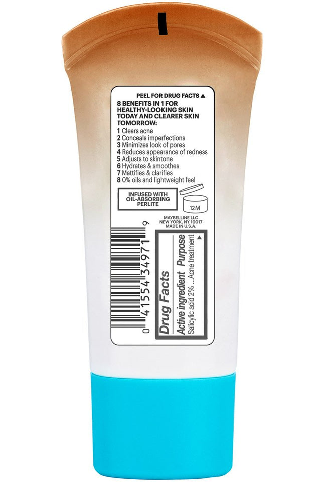 Maybelline Makeup Dream Pure BB Cream, Medium/Deep Skintones, BB Cream Face Makeup, 1 fl oz