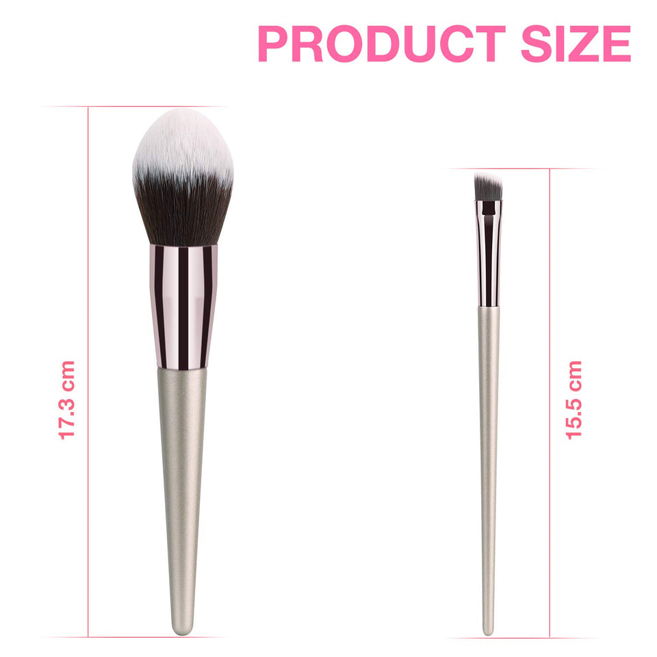 VACNITE Set de Brochas Maquillaje Profesional 9 Piezas