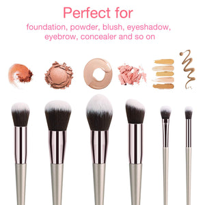 VACNITE Set de Brochas Maquillaje Profesional 9 Piezas