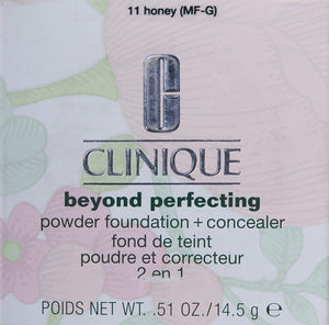 Clinique Beyond Perfecting Powder Foundation+Concealer #11 Honey(MF-G) - Dry Com. To Oily for Women 0.51 oz