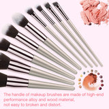 VACNITE Set de Brochas Maquillaje Profesional 9 Piezas